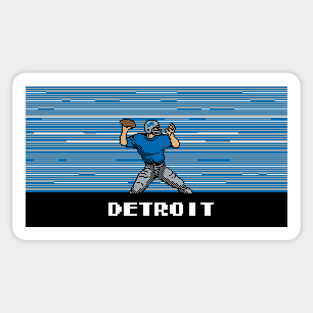 8-Bit Quarterback - Detroit Sticker